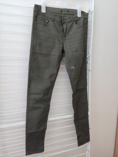 Khaki kalhoty skinny 36/38