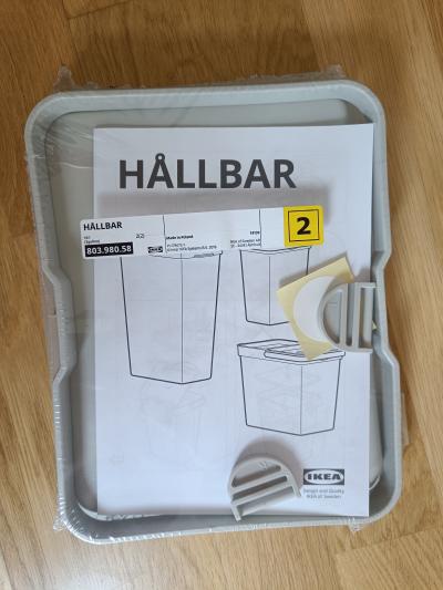 Víka na koše IKEA Hallbar 10l - 2 kusy