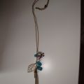 Dlouhý náhrdelník s korálky a perličkami