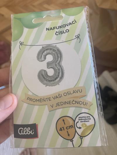 Balonek na oslavu 3.narozenin