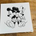 Obraz na plátně Walt Disney - Mickey Minnie Sketch Sitting