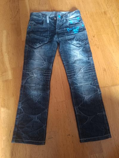 Kalhoty dětské 128 jeans