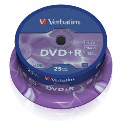 Verbatim DVD+R (16x), 50 ks