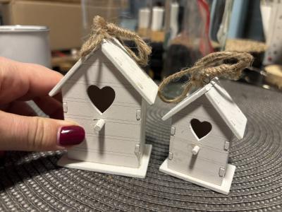 Dřevěné ozdoby - ptačí budky