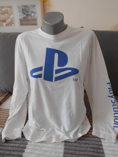 Bílé triko Play station