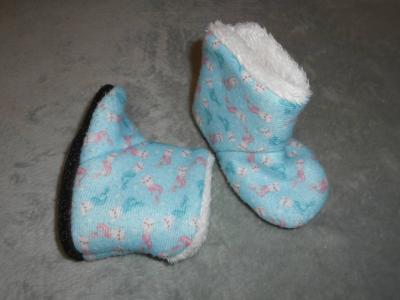 Teplé mimi botičky chodidlo 14 cm.