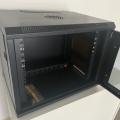 Rack (Rozvaděč) - 9U/450 mm (sklo) černý