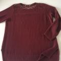 Dámský svetr s krajkou  vel.M