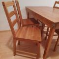 Daruji jídelní stůl a 4 židle (Jokkmokk IKEA)+4 podsedáky