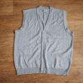 Pánská úpletová vesta vel. XXL - XXXL, šedá