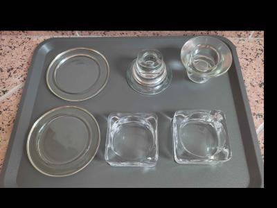 IKEA SKLENĚNÉ SVÍCNY, PODLOŽKY POD SVÍČKU, ZHÁŠEDLO