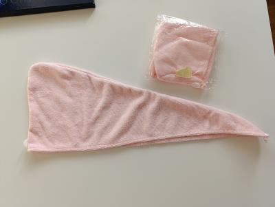 Turban na sušení vlasů, 1x nový, 1x krátce použitý