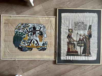 Staroegyptské výjevy na papyru