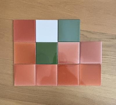 11ks keramickych dlazdiciek 10x10