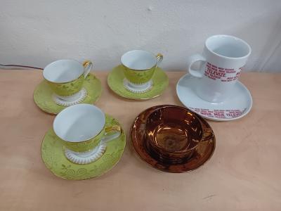 Hrnečky s talířky 5ks