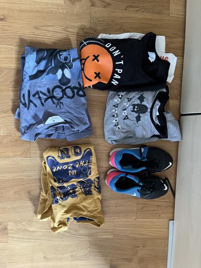 Oblečení kluk 6-9 let, salovky fotbal vel 32