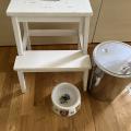 IKEA, 2x kos, stolička, váza, miska pro psa