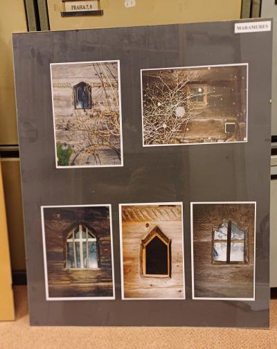 Zasklení obrazu / Obraz malá historická okna