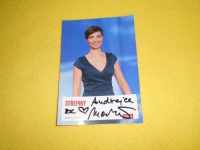 Podepsané foto Markéty Fialove ze Střepin