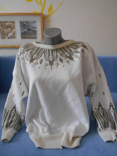 Mikina bílá široká  zn. Rochelle vel XL/L