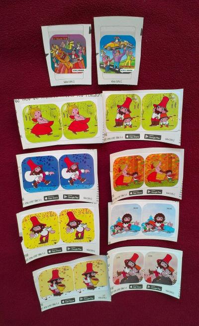 nálepky z jogurtu  - OLMÍCI  a jiné