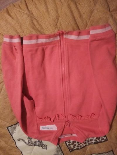 oranž.mikina na zip 110-116