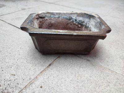 Miska na bonsaj - šedohnědá