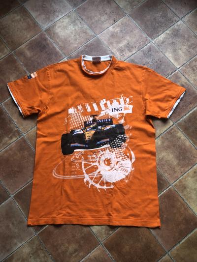 Pánské oranžové triko M bavlna