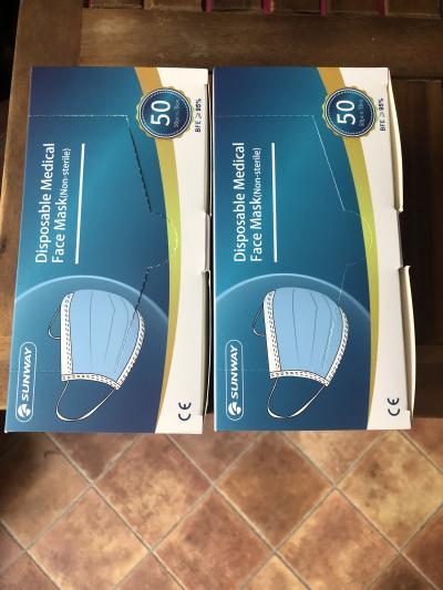 50 nových roušek - 2 boxy