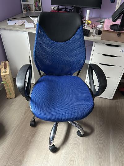 Dětská židle k psacímu stolu - modrá