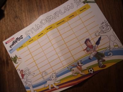 rozvrh hodin v němčině