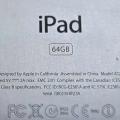 Apple iPad A1219 64 GB na ND