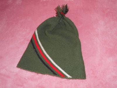 Čepice pletená zelená