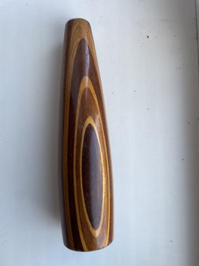 Dřevěná vintage váza