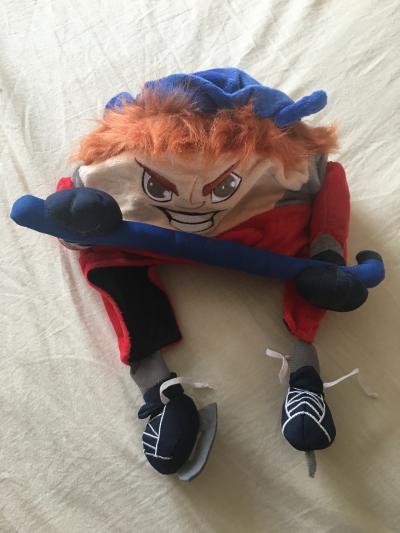 Čepice s hokejistou