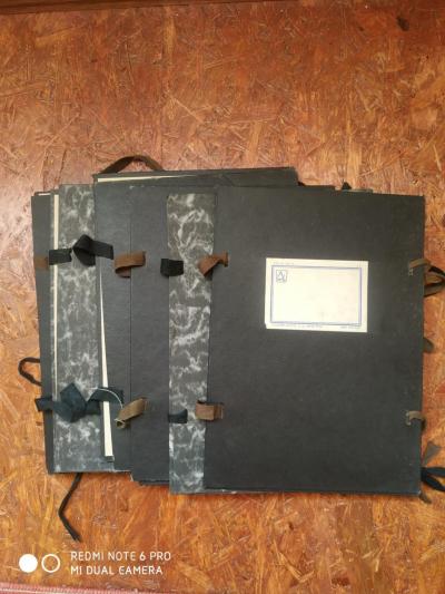 6x pevné retro desky