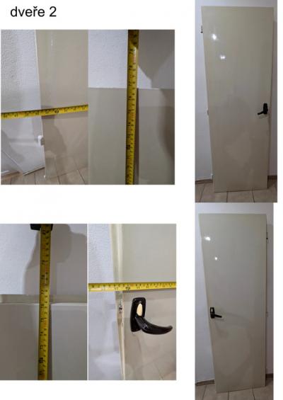 4 dveře za odvoz (2 prosklené a 2 beze skla)