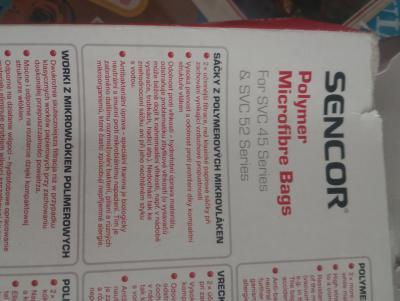 Sáčky z polymerových mikrovláken do vysavače Sencor