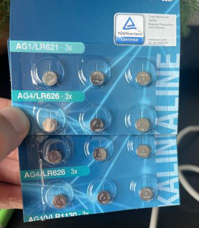 Baterie LR621 a LR626