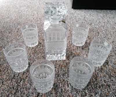 Lisovaný set sklenic Bohemia Crystal