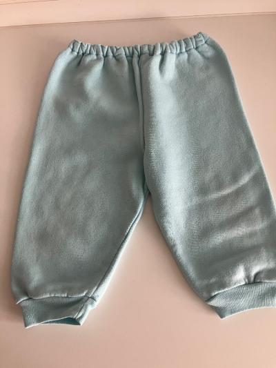 Tepláčky světle modré 0-3 měsíce