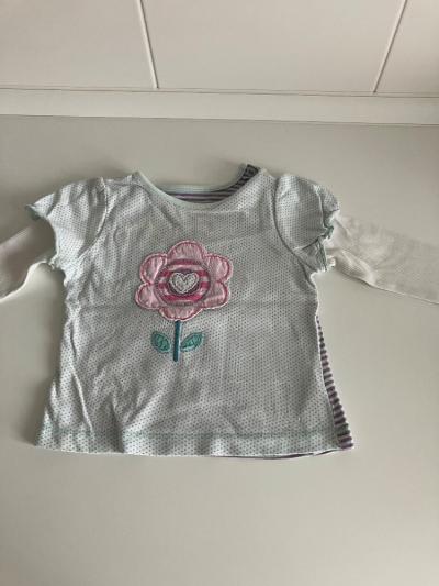Dětské tričko kytka 3-6 měsíců