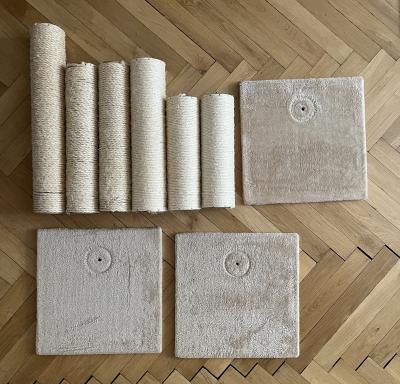 Nepoužité díly ze škrabadla pro kočky