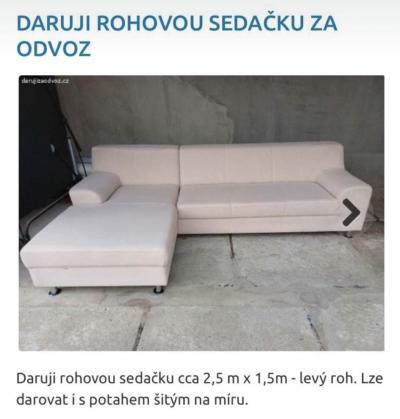 Daruji sedacku za odvoz, Stodulky