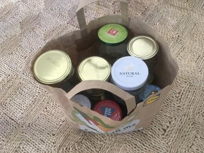 Velká taška sklenic na zavařování