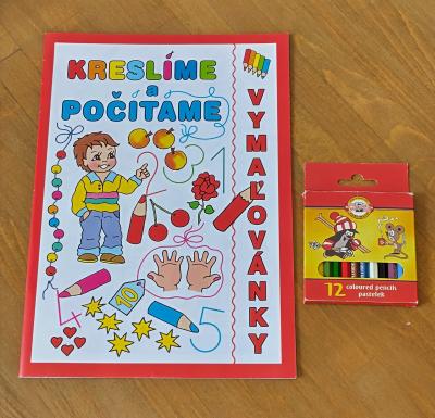 Omalovánky a pastelky