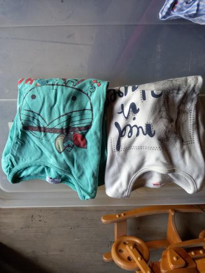 2 dívčí trika dlouhý rukáv