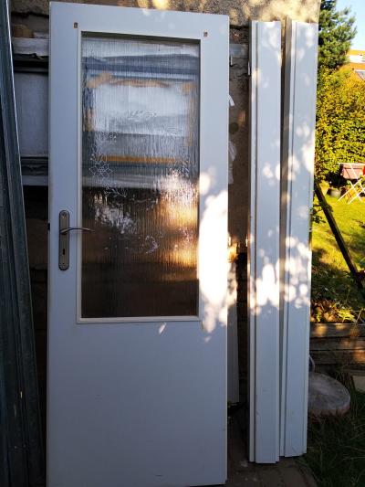 Bílé dveře voština levé 70 cm