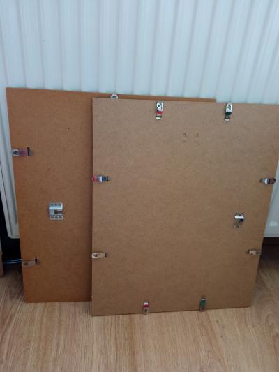 2 starší clixy se sklem na puzzle, foto, 40 x 50 cm