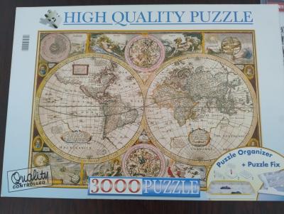 Puzzle mapa světa - Jeden dílek chybí!